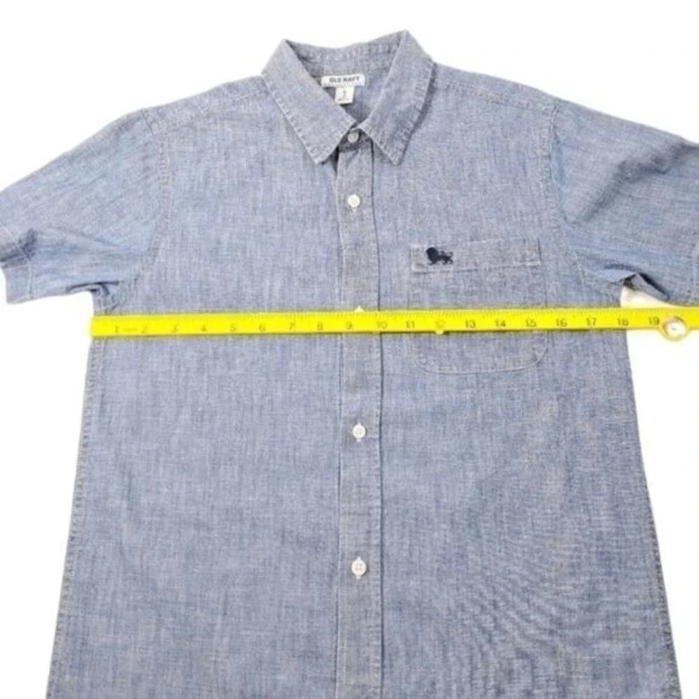 Old Navy Boys‎ Baby Blue Button-Down Collared Shirt Size XL TG XG